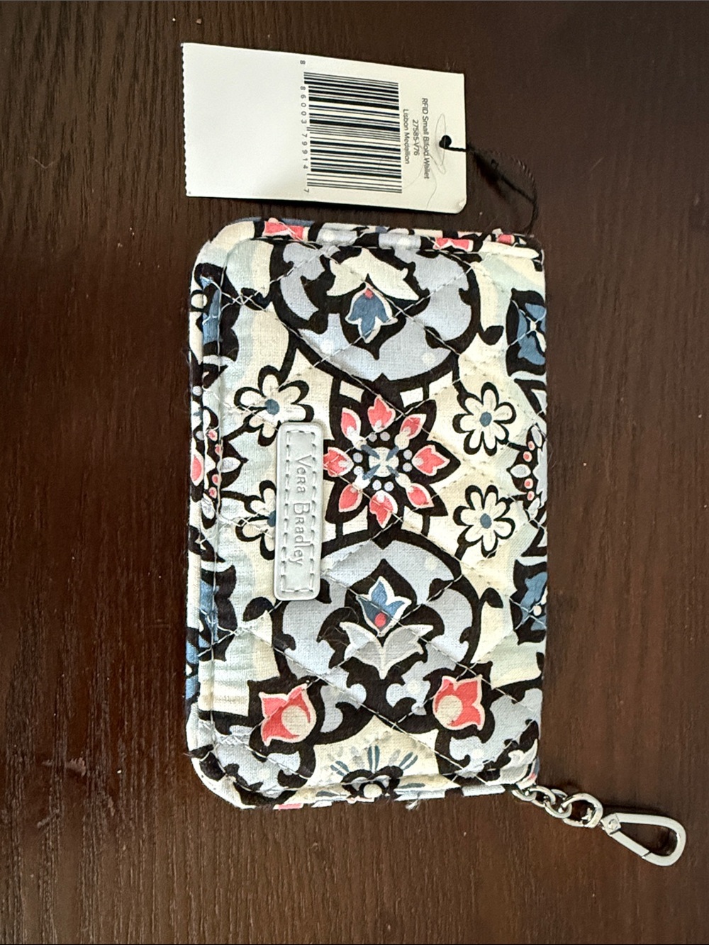 Vera Bradley Outlet RFID Small Bifold Wallet in the Lisbon Medallion pattern